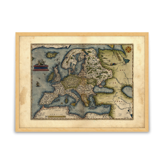 Mapa Evropy – Ortelius