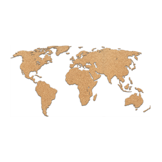 Korková mapa světa